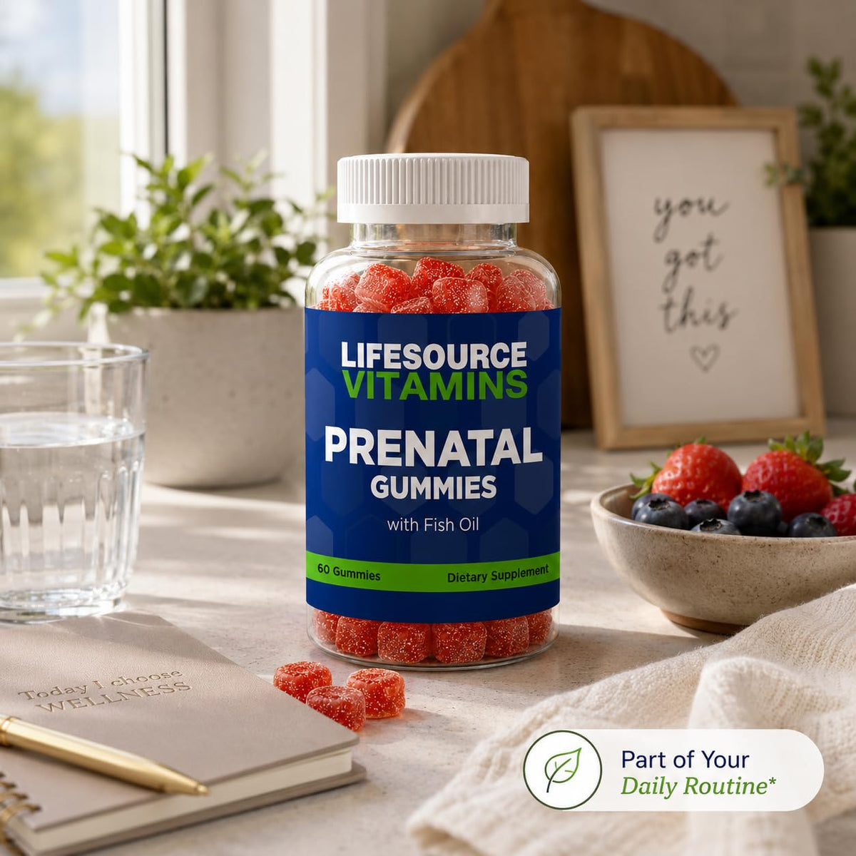 LifeSource Vitamins Prenatal Multivitamin with DHA - 60 Gummies - image 4