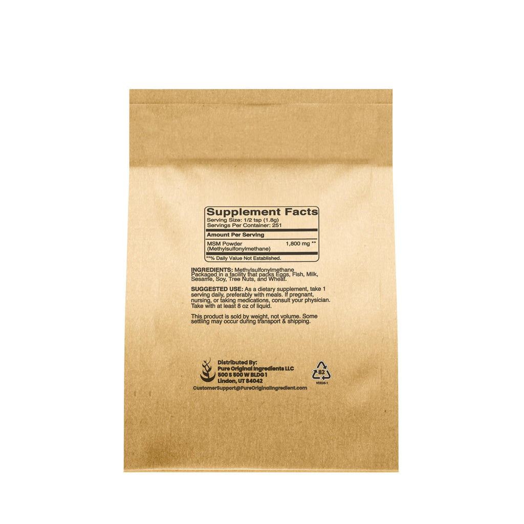 Pure Original Ingredients MSM Powder - 1 Pound - image 2