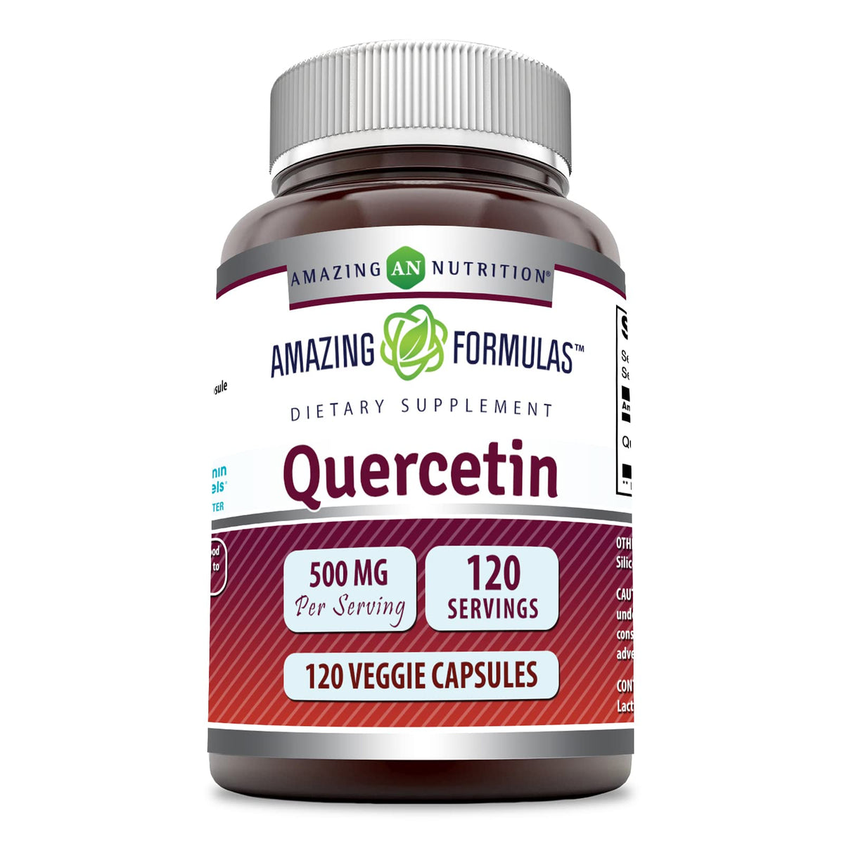 Amazing Nutrition Quercetin 500mg - 120 Vegetarian Capsules