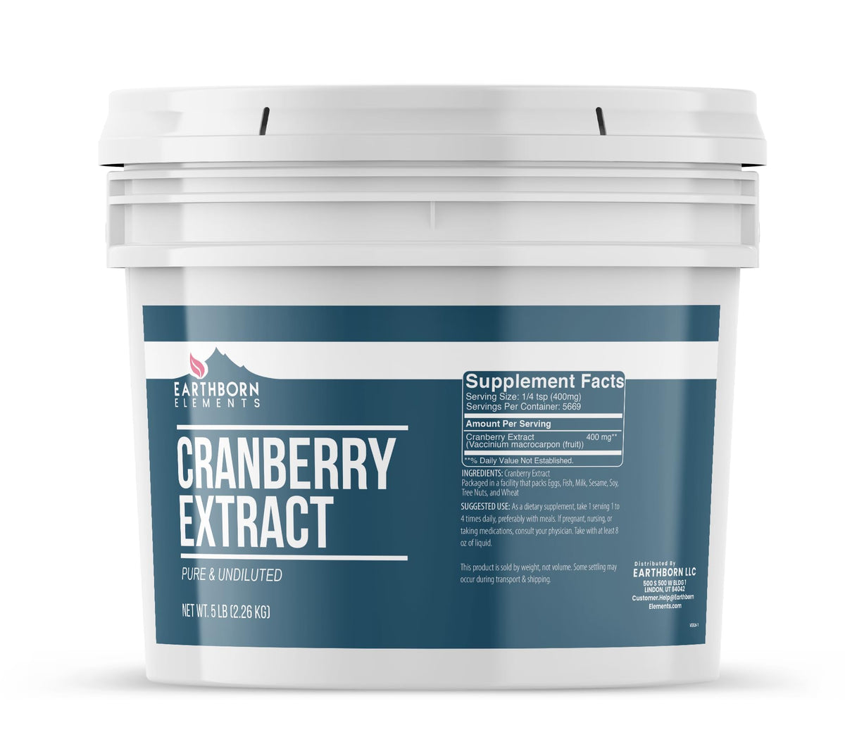 Earthborn Elements Cranberry Extract Powder - 80 Ounce