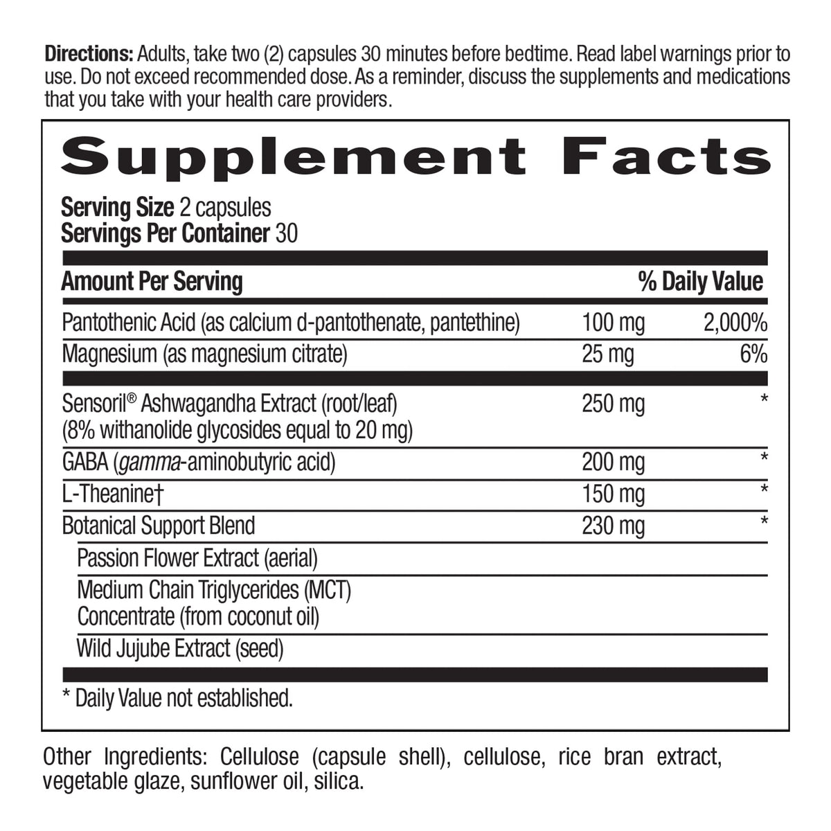 Country Life Stress Shield Nighttime Sleep Support - 60 Vegetarian Capsules - image 2