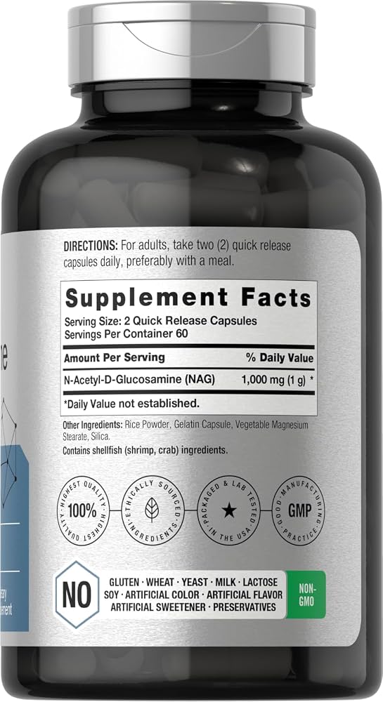Horbäach N-Acetyl Glucosamine 1000 mg - 120 Capsules - image 2