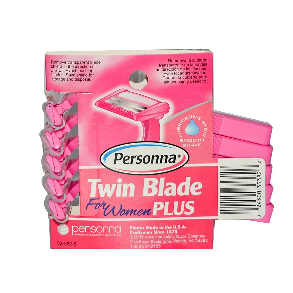 Personna Twin Blade Plus Disposable Razor for Women - 5 Count - image 2
