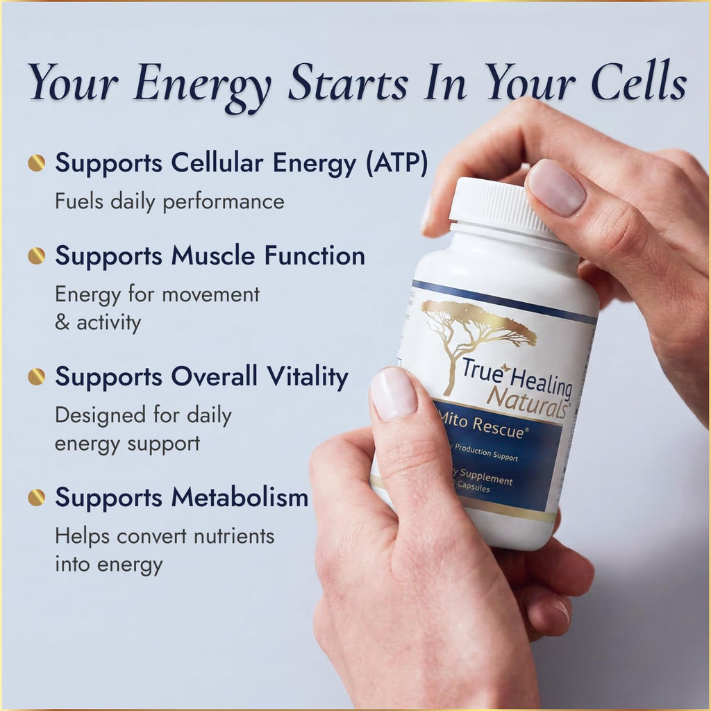 True Healing Naturals Mito Rescue Mitochondrial Support - 60 Vegetarian Capsules - image 6