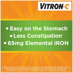 Vitron-C High Potency Iron Plus Vitamin C - 420 Tablets - image 5