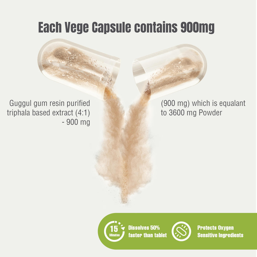Herbsforever Shudha Guggul Capsules 800 mg - 90 Vegetarian Capsules - image 2