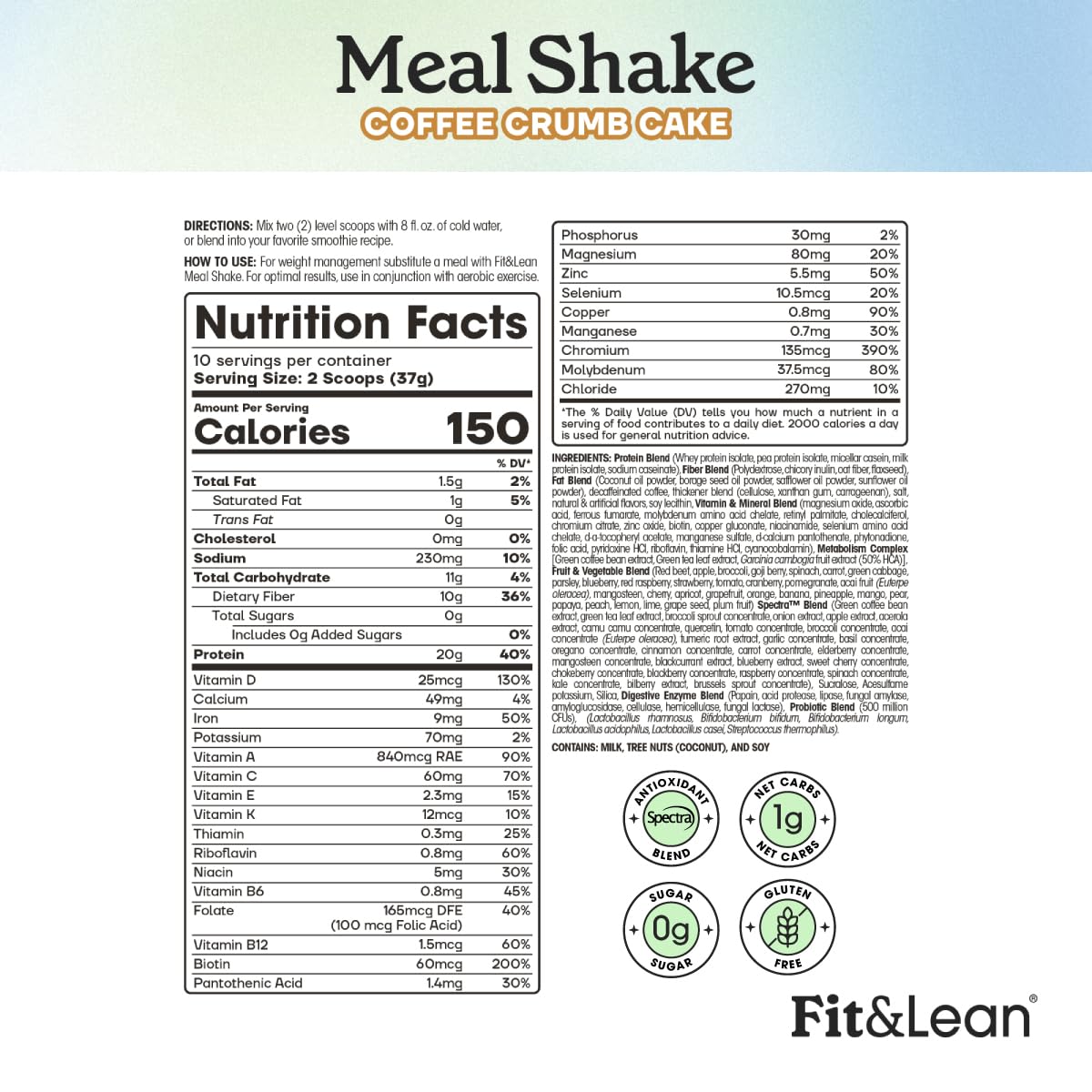 Fit & Lean Meal Shake