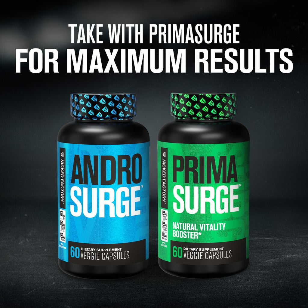 Jacked Factory Androsurge Testosterone Booster for Men - 60 Capsules - image 3