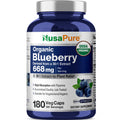 NusaPure Organic Blueberry Vegan - 180 Vegetarian Capsules
