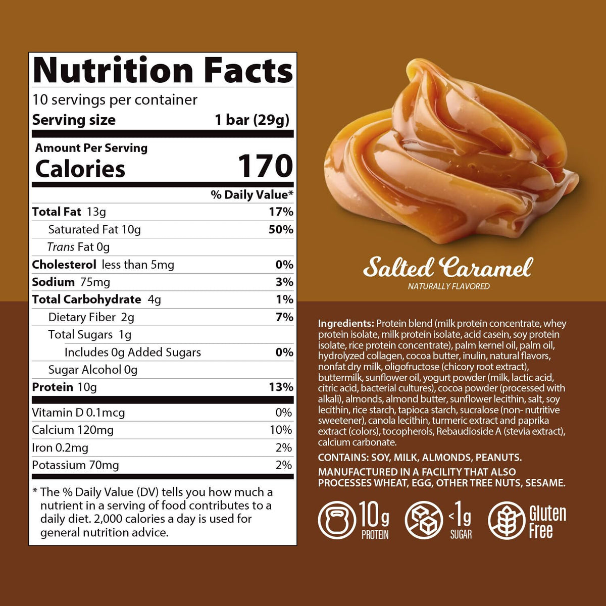 Genius Gourmet Gluten Free Keto Protein Bar