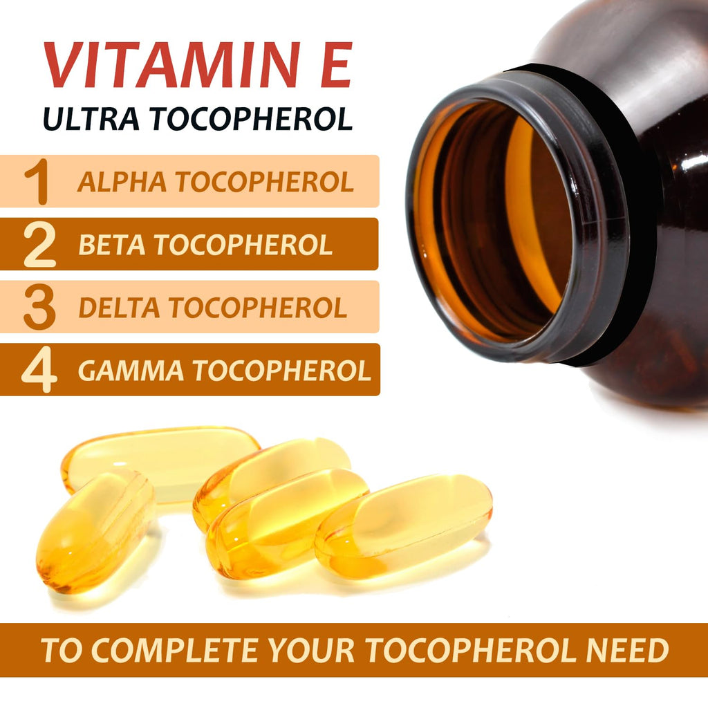 Procapsin Vegan Vitamin E 1000 IU Capsules, Mixed Tocopherols