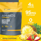 Purbolics Aminos + Energy Powder for Focus - 60 Servings - image 3