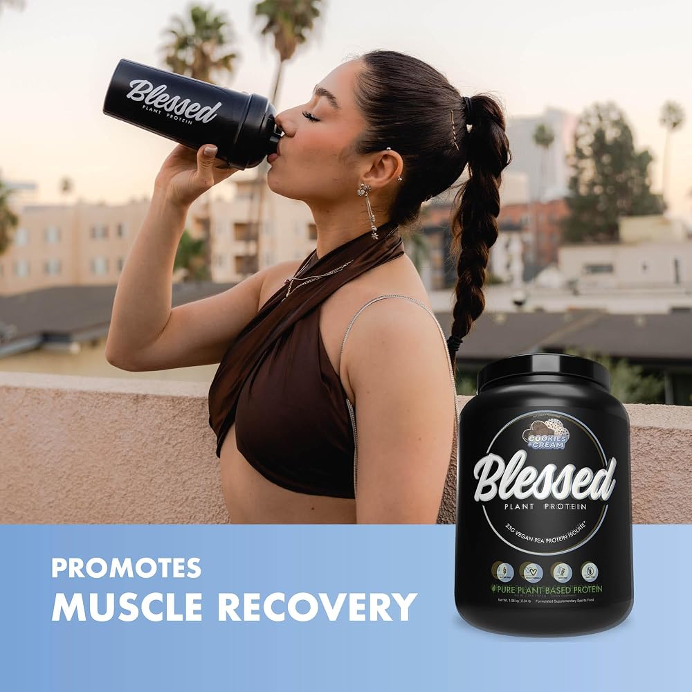 BLESSED Vegan Protein Powder Plant Based Pea Protein - 30 Servings - image 5