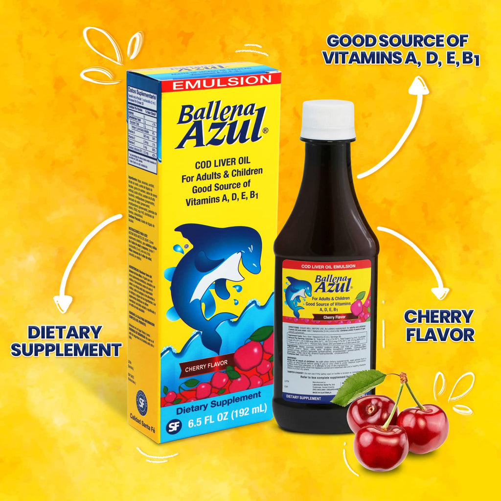 Ballena Azul Cod Liver Oil Emulsion for Adults and Children - 6 Fl Oz - image 4
