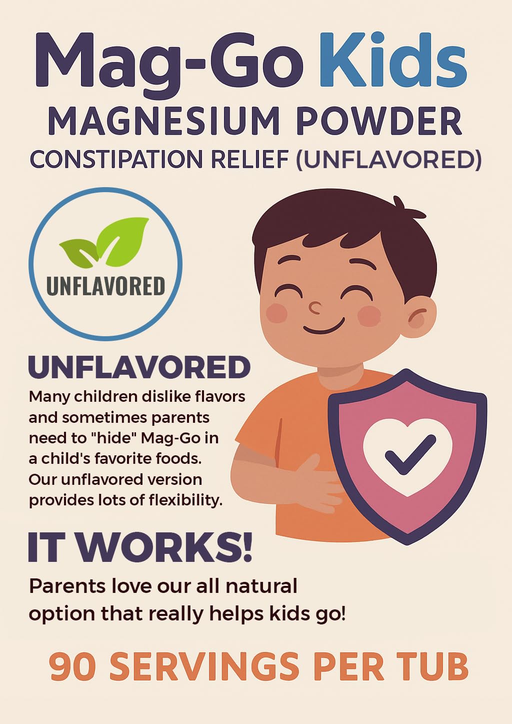 Raise Them Well Mag Go Kids Magnesium Powder Unflavored - 140 Servings - image 6