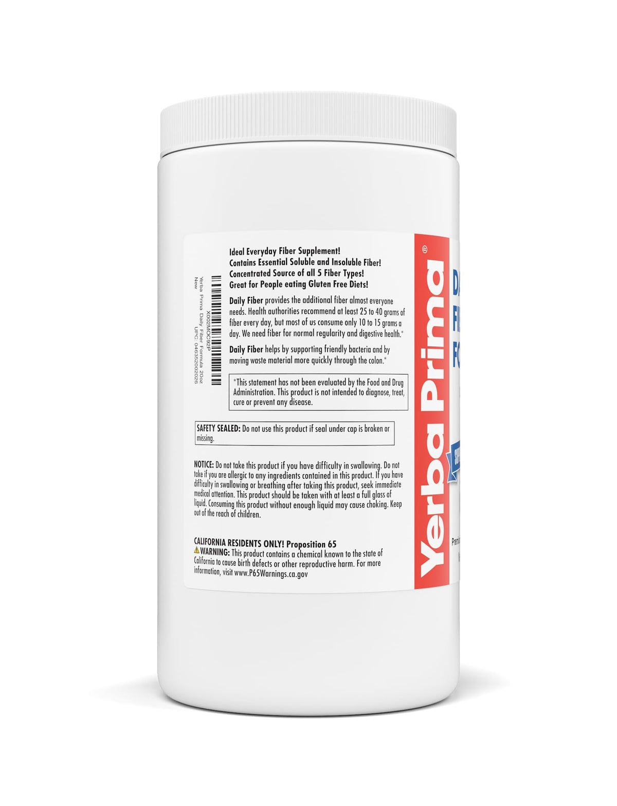 Yerba Prima Daily Fiber Formula Powder - 20 oz - image 6