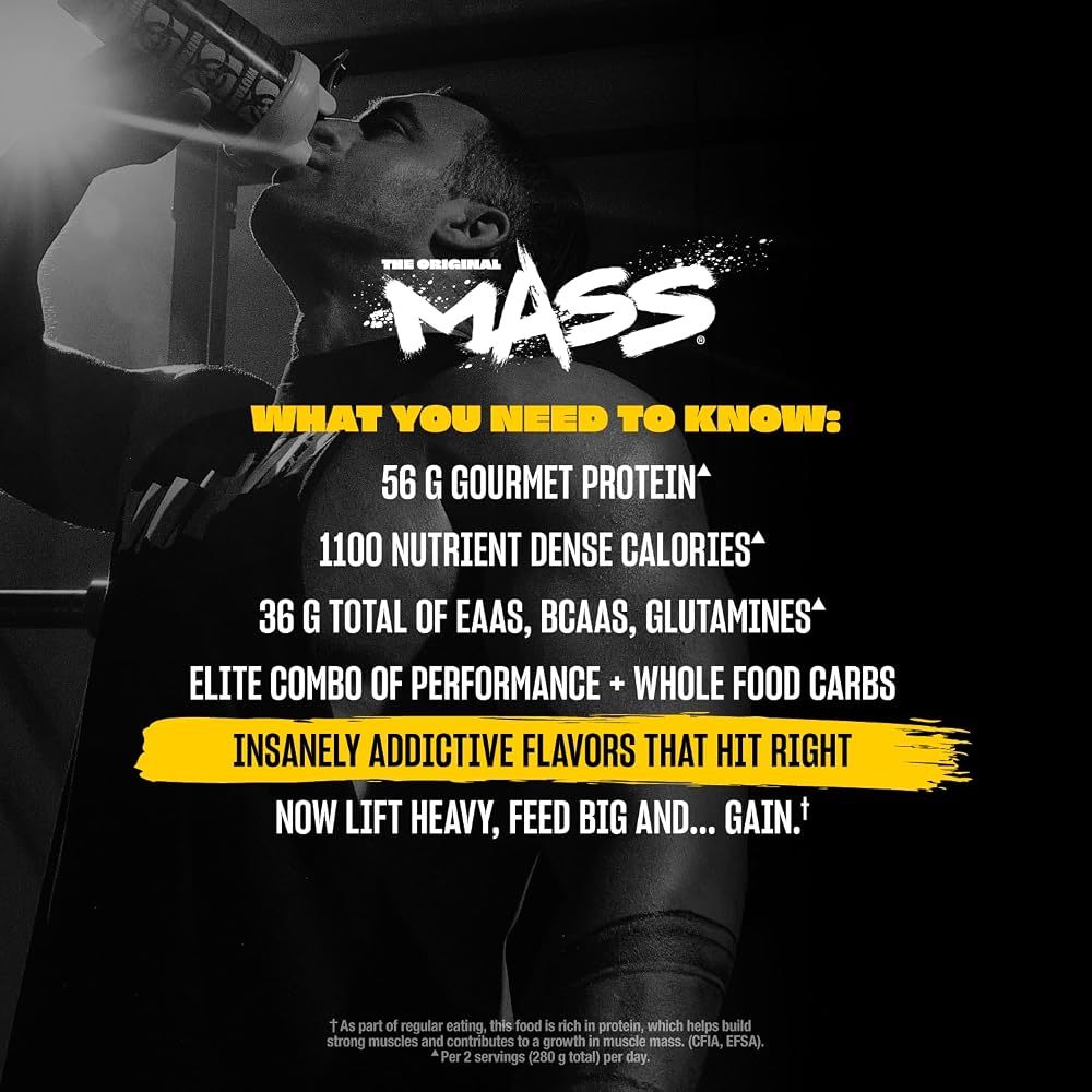 Mutant Mass Weight Gainer Protein Powder, Cookies & Cream - 5 lb - image 5