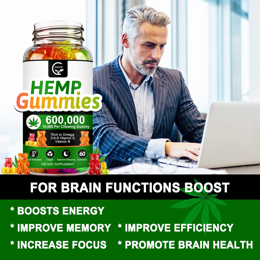GORNVB Hemp Gummies 600,000 Extra Strength - 180 Count - image 5