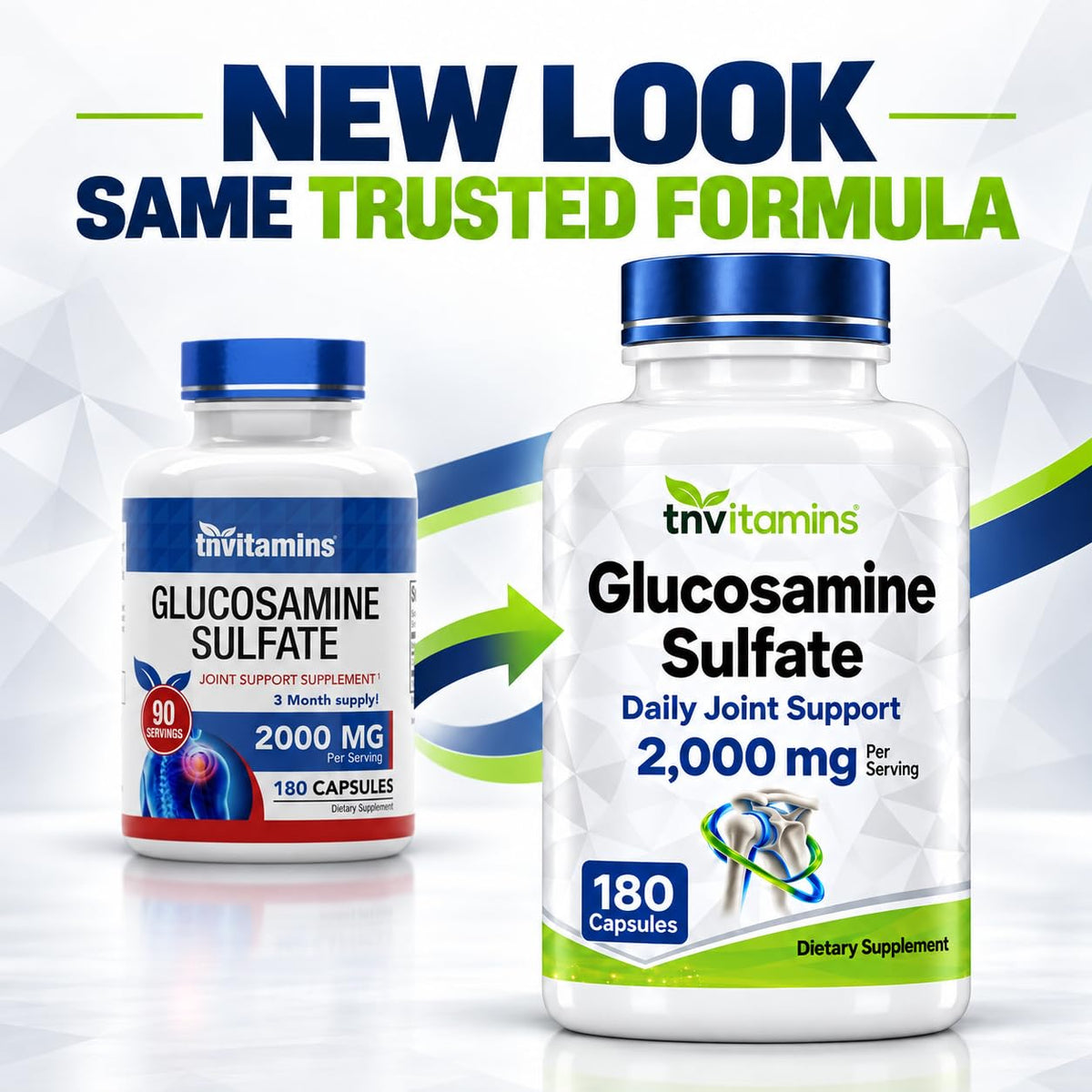 tnvitamins Glucosamine Sulfate 2000 MG Capsules - 180 Count - image 3