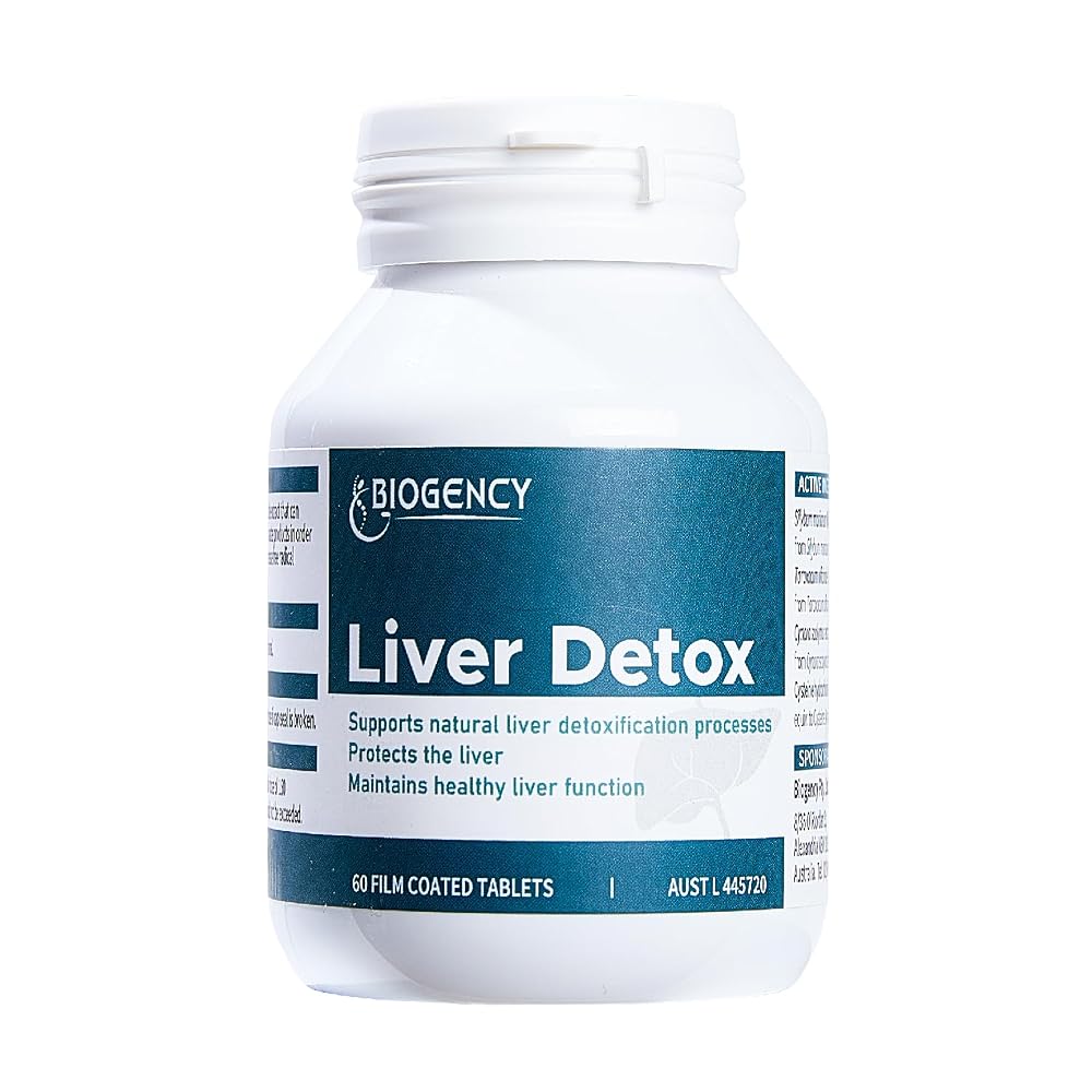 Biogency Liver Detox Cleanse Recovery Formula Herbal Support - 180 Tablets