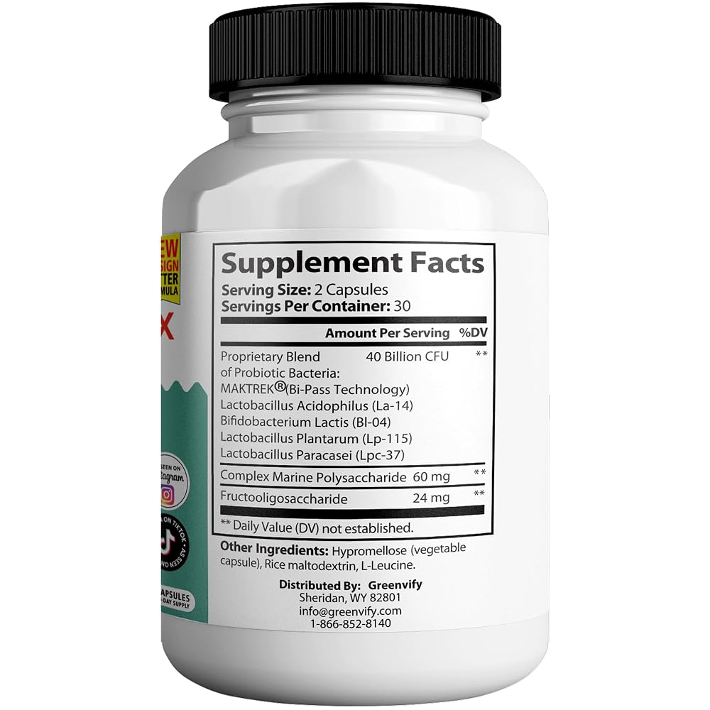 GREENVIFY DentiCore Max Oral Probiotics 40 Billion CFU - 120 Capsules - image 2