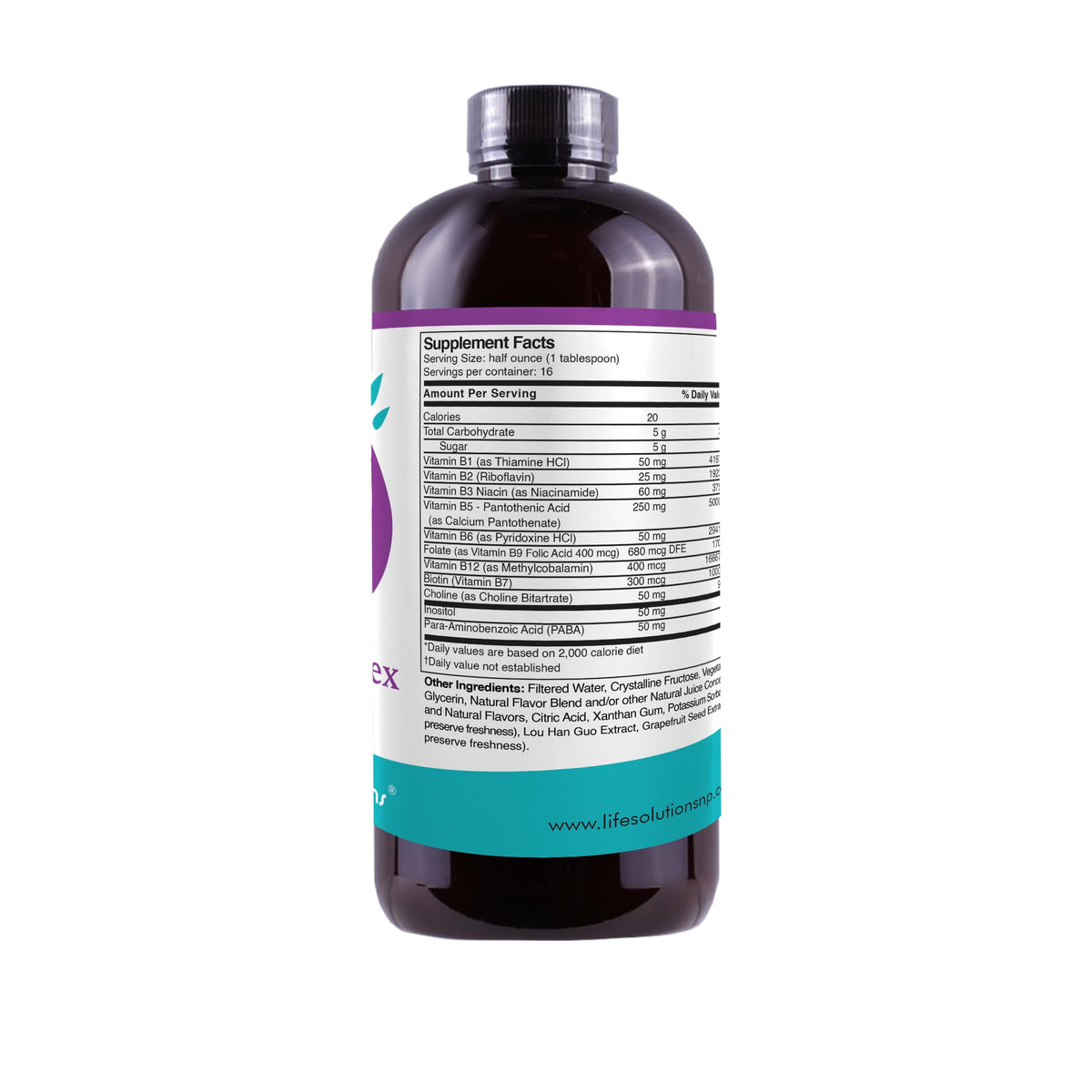 Life Solutions B-Complex Liquid Multivitamin - 8 Fl Oz - image 2