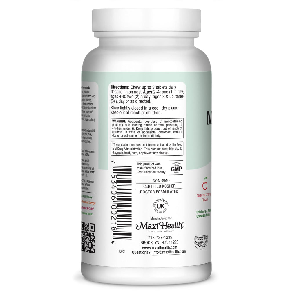 Maxi Health Chewable - Multivitamin for Men and Women - Enhanced