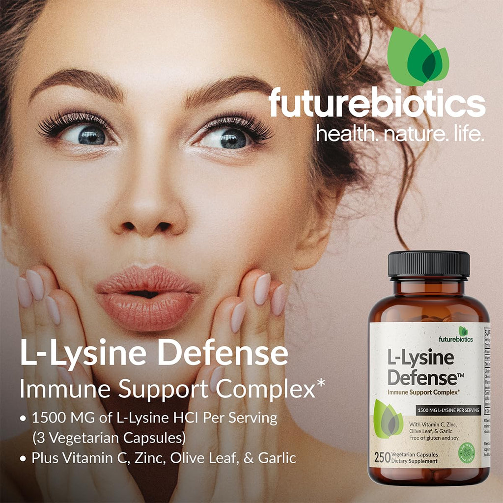 Futurebiotics L-Lysine Defense Immune Support Complex - 90 Vegetarian Capsules - image 3