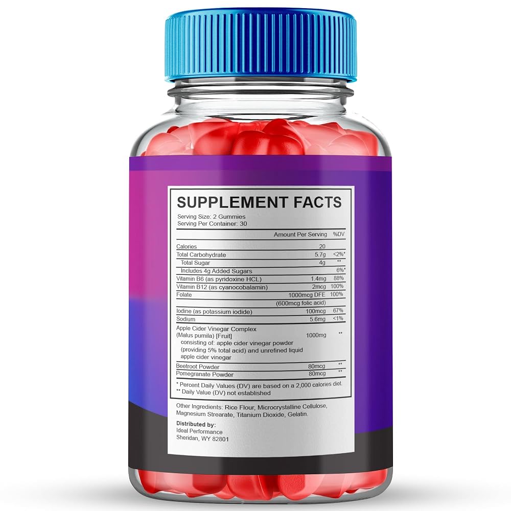 IDEAL PERFORMANCE Keto 4D ACV Gummies 1000mg - 300 Gummies - image 2