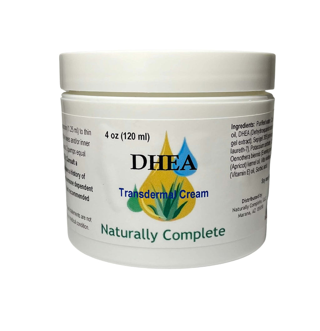 Naturally Complete DHEA Cream for Men and Women - 4 oz Jar
