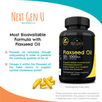 NGU Next Gen U Flaxseed Oil Omega 3, 6, 9 - 120 Softgels - image 5