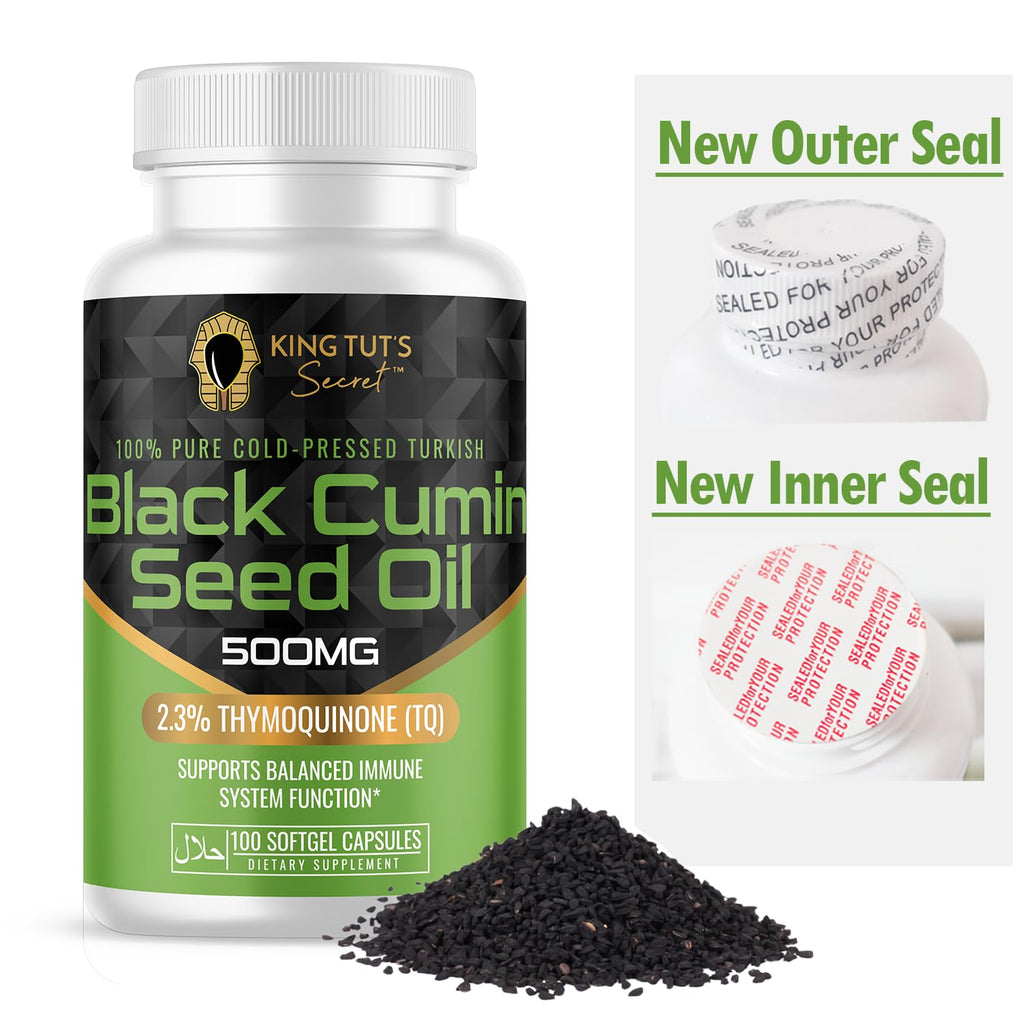 KING TUT'S SECRET Black Seed Capsules 500 mg - 100 Softgels - image 6