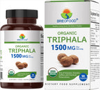 Brieofood Organic Triphala 1500mg - 90 Vegetarian Tablets