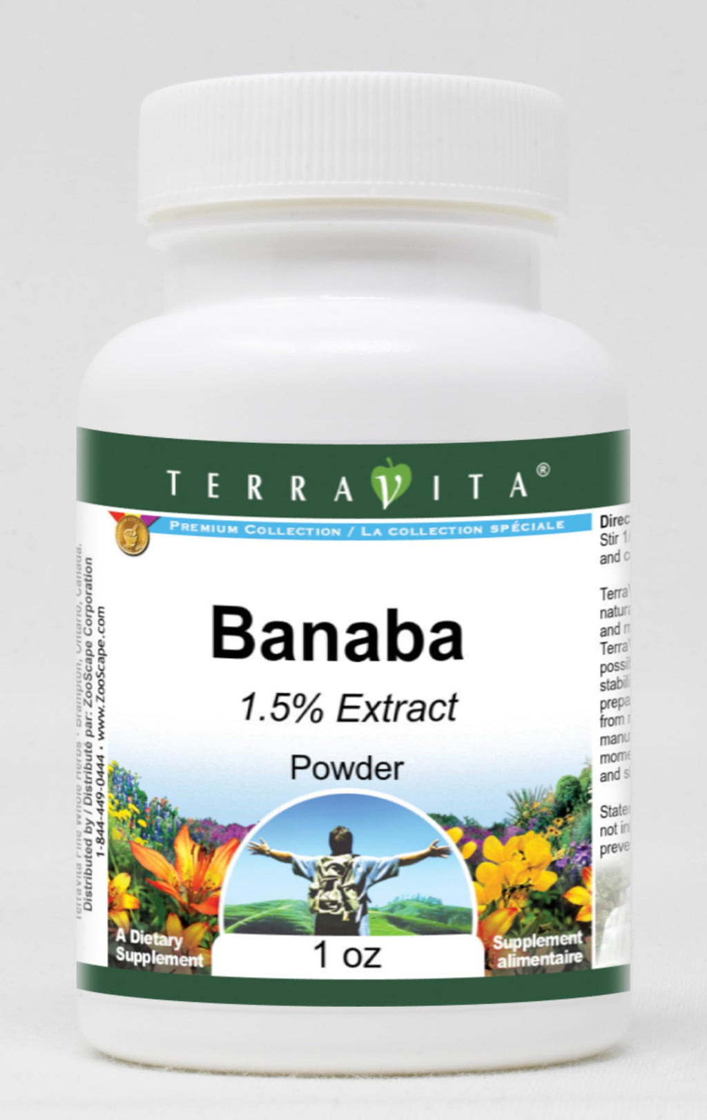 Terravita Banaba 1.5% Powder - 3 Pack (1 oz each)