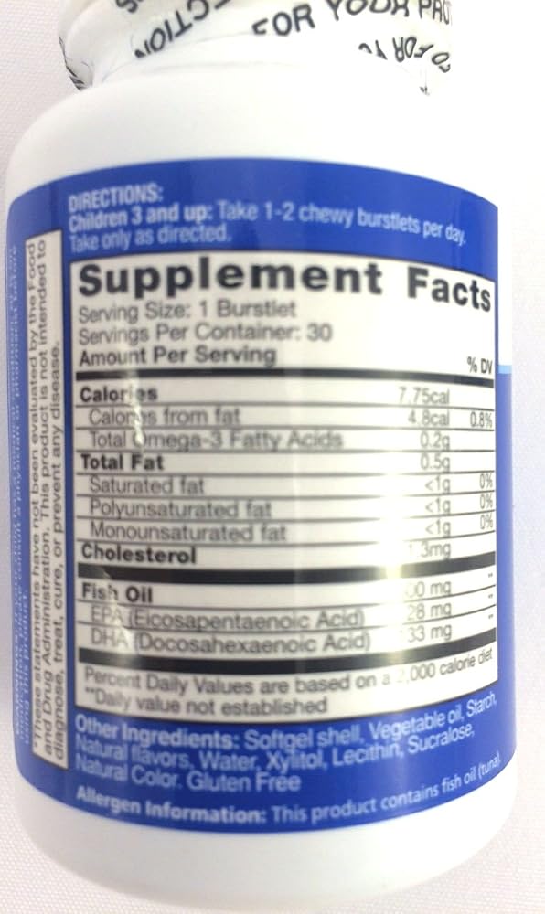 BioGlan Kids Smart Hi DHA Omega-3 Fish Oil Chewables - 60 Burstlets - image 3