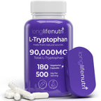 LongLifeNutri L-Tryptophan 500mg Sleep Support - 180 Vegetarian Capsules
