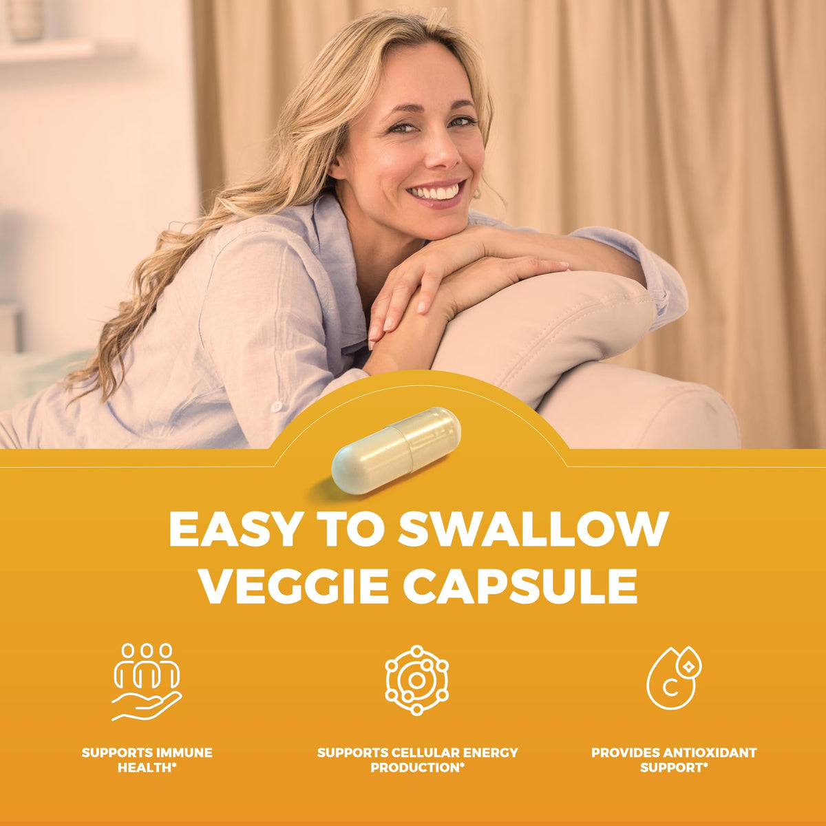 Viva Naturals Vitamin C and Zinc 1000mg Immune Support - 250 Capsules - image 5