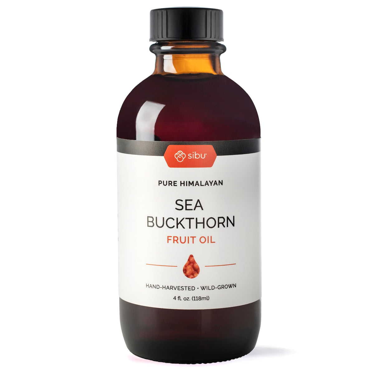 sibu Premium Himalayan Omega 7 Sea Buckthorn Fruit Oil - 4 fl oz