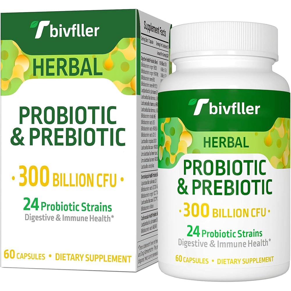 Tbivfller Probiotics for Women Men- 300 Billion CFU