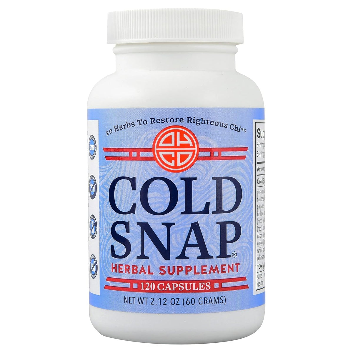 Snap Dynasty Herbal Immune Support Supplement Cold Snap, 120 Capsules