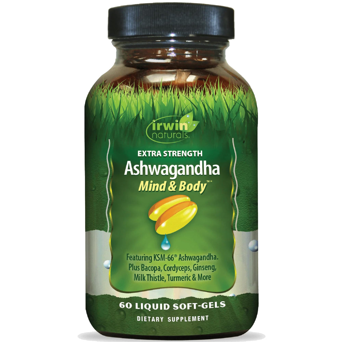 Irwin Naturals Extra Strength Ashwagandha Mind & Body Support - 60 Softgels