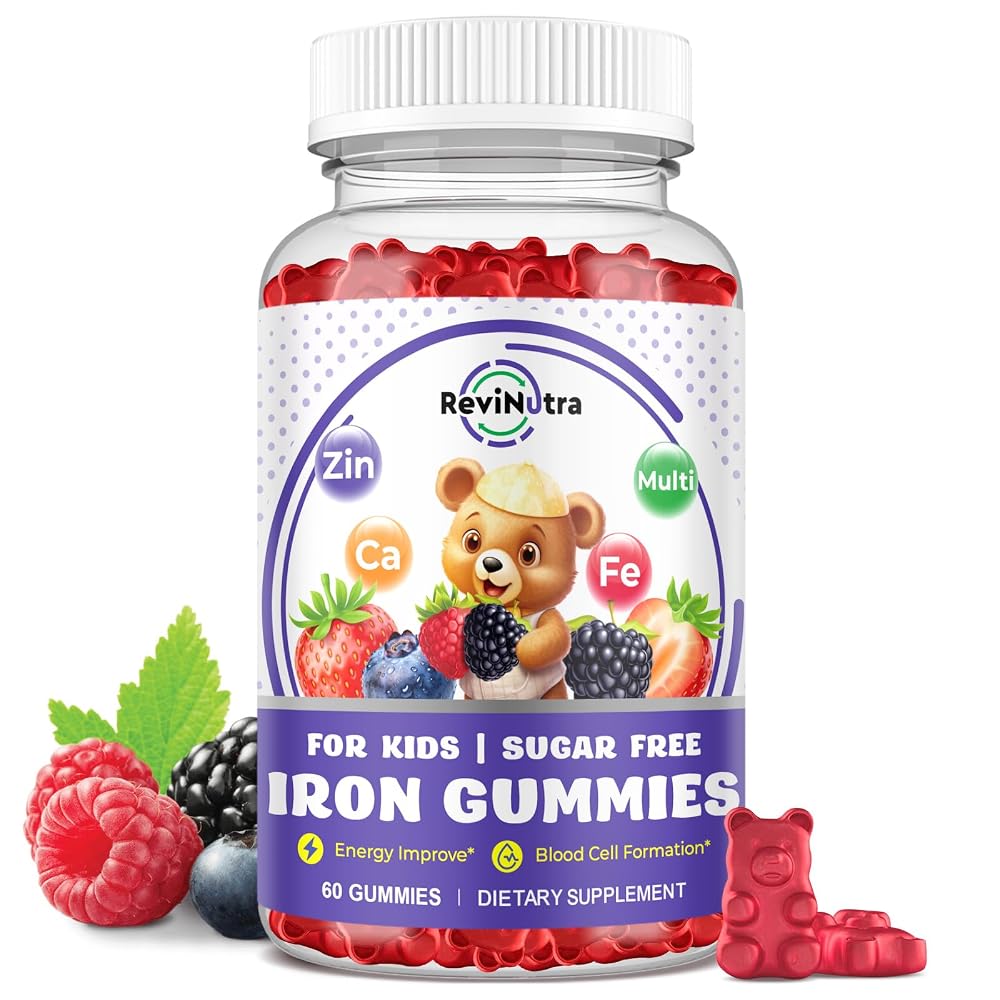 ReviNutra Iron Supplement Gummies for Kids