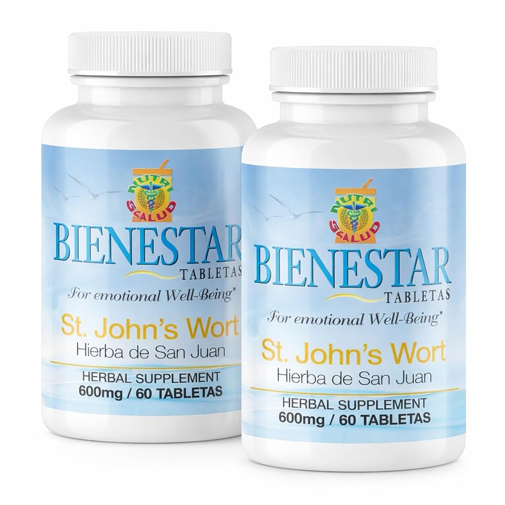 Nutrisalud St. John's Wort Tablets Mood Support - 120 Tablets