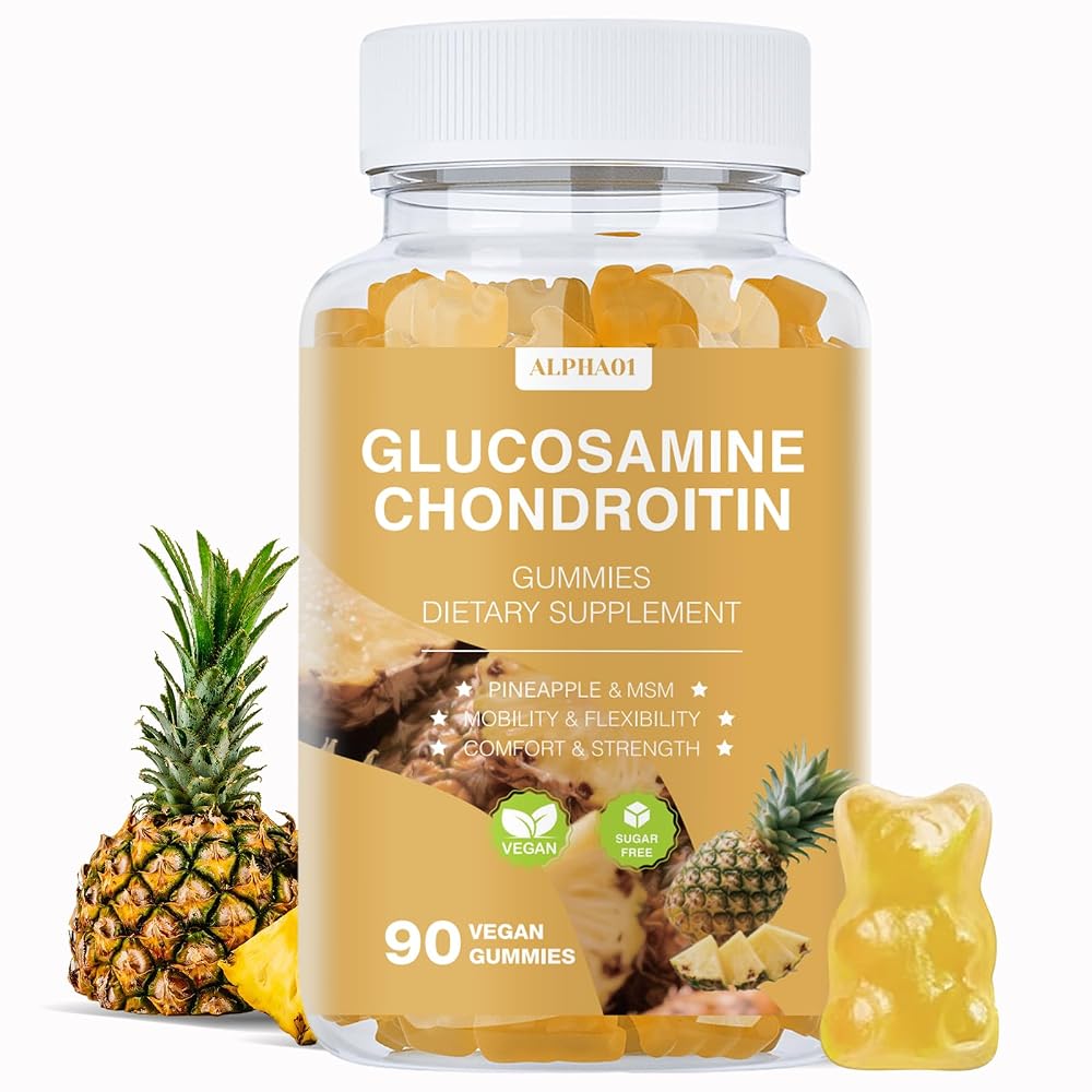ALPHA01 Glucosamine Chondroitin Gummies - 3000MG Extra Strength Joint