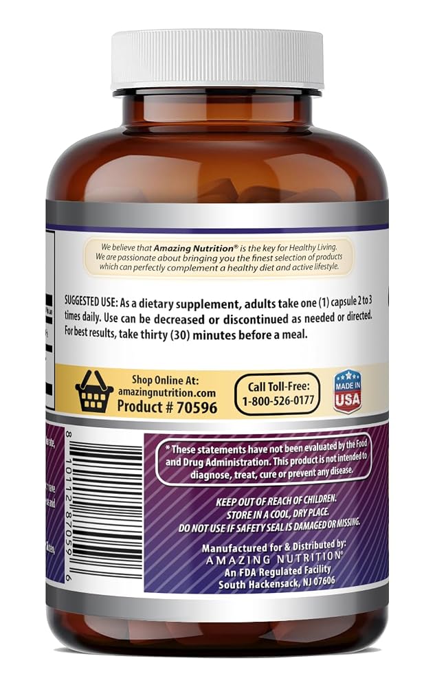 Amazing Nutrition DLPA 1000 Mg Supplement - 180 Capsules - image 5