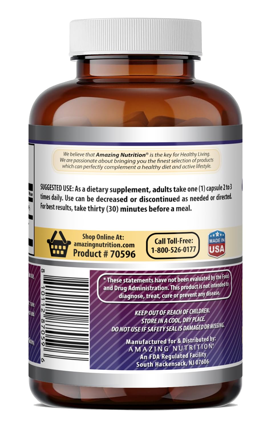 Amazing Nutrition DLPA 1000 Mg Supplement - 180 Capsules - image 5