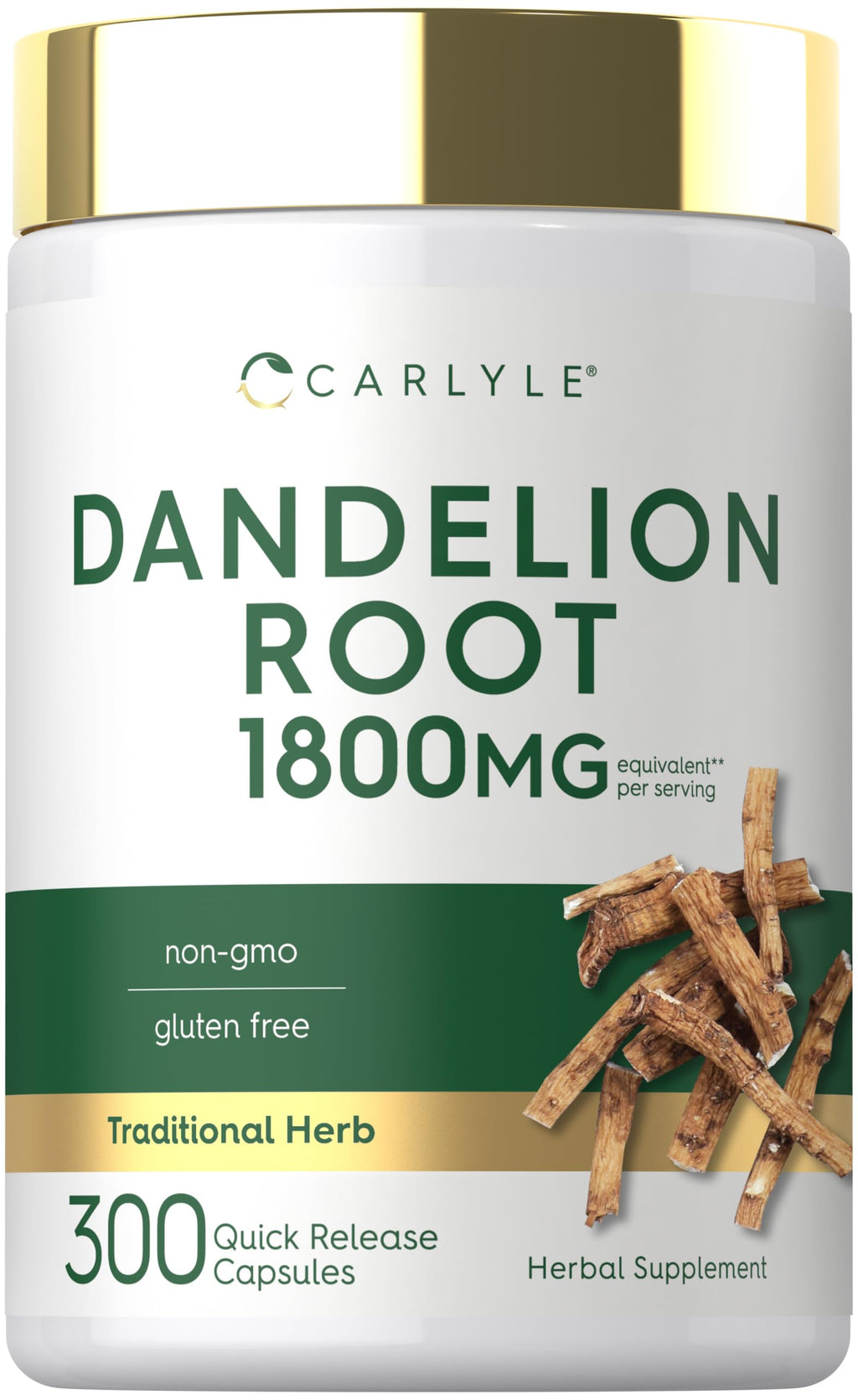 Carlyle Dandelion Root Extract - 300 Capsules