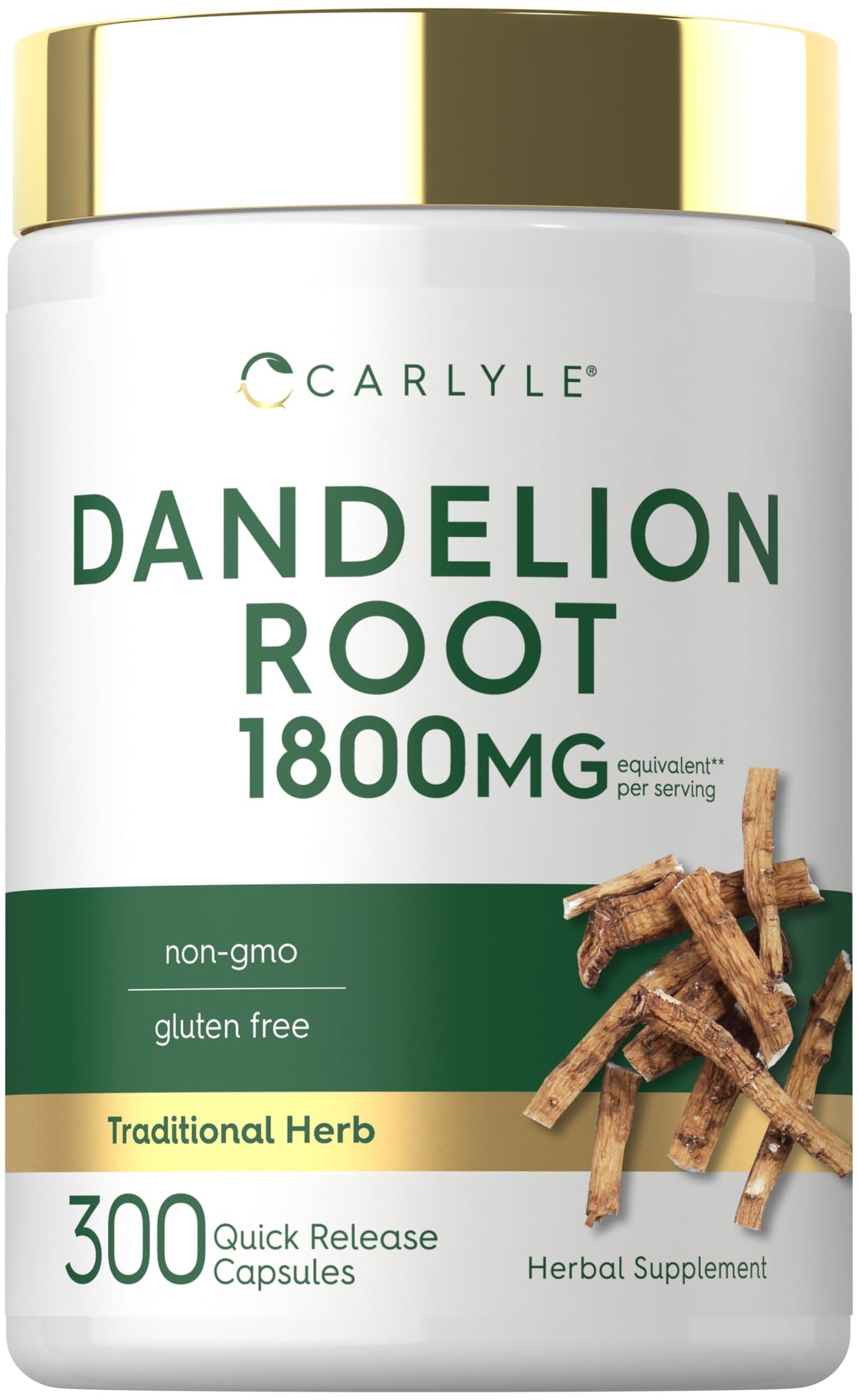 Carlyle Dandelion Root Extract - 300 Capsules