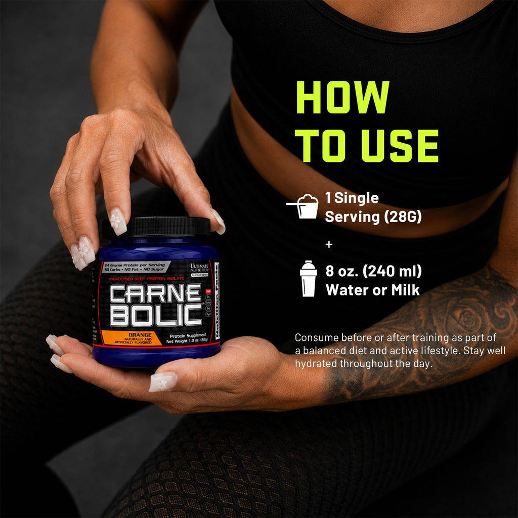 Ultimate Nutrition CarneBOLIC Beef Protein Isolate, Sample Pack