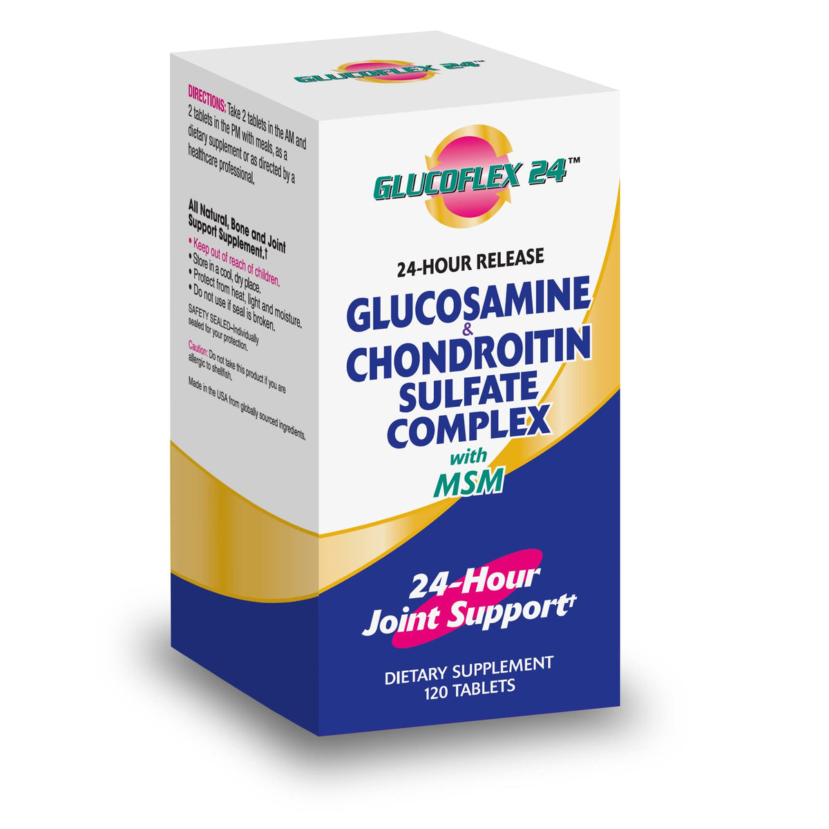 Glucoflex Glucosamine & Chondroitin Sulfate with MSM - 120 Caplets